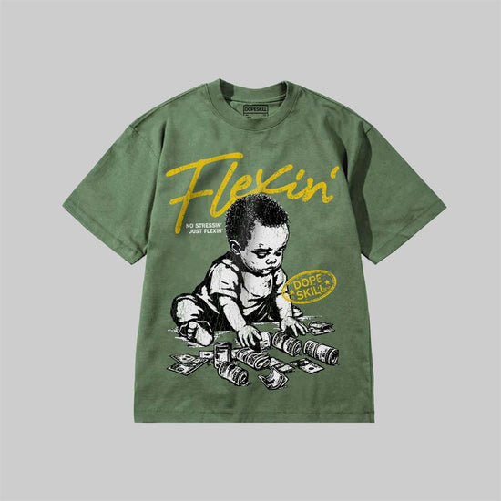 Flexin' DopeSkill Premium T-shirt Streetwear - Moss