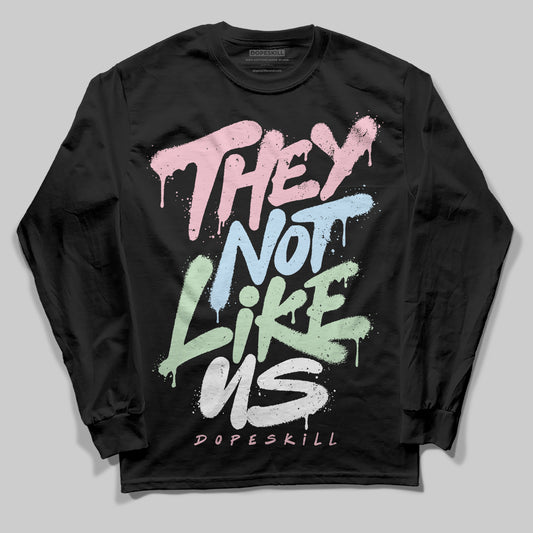 Jordan 4 Retro Valentine's Day (2026) (GS) DopeSkill Long Sleeve T-Shirt They Not Like Us Graphic Streetwear - Black