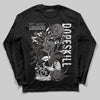 Jordan 4 Retro Cave Stone DopeSkill Long Sleeve T-Shirt Side Hustle Graphic Streetwear - Black