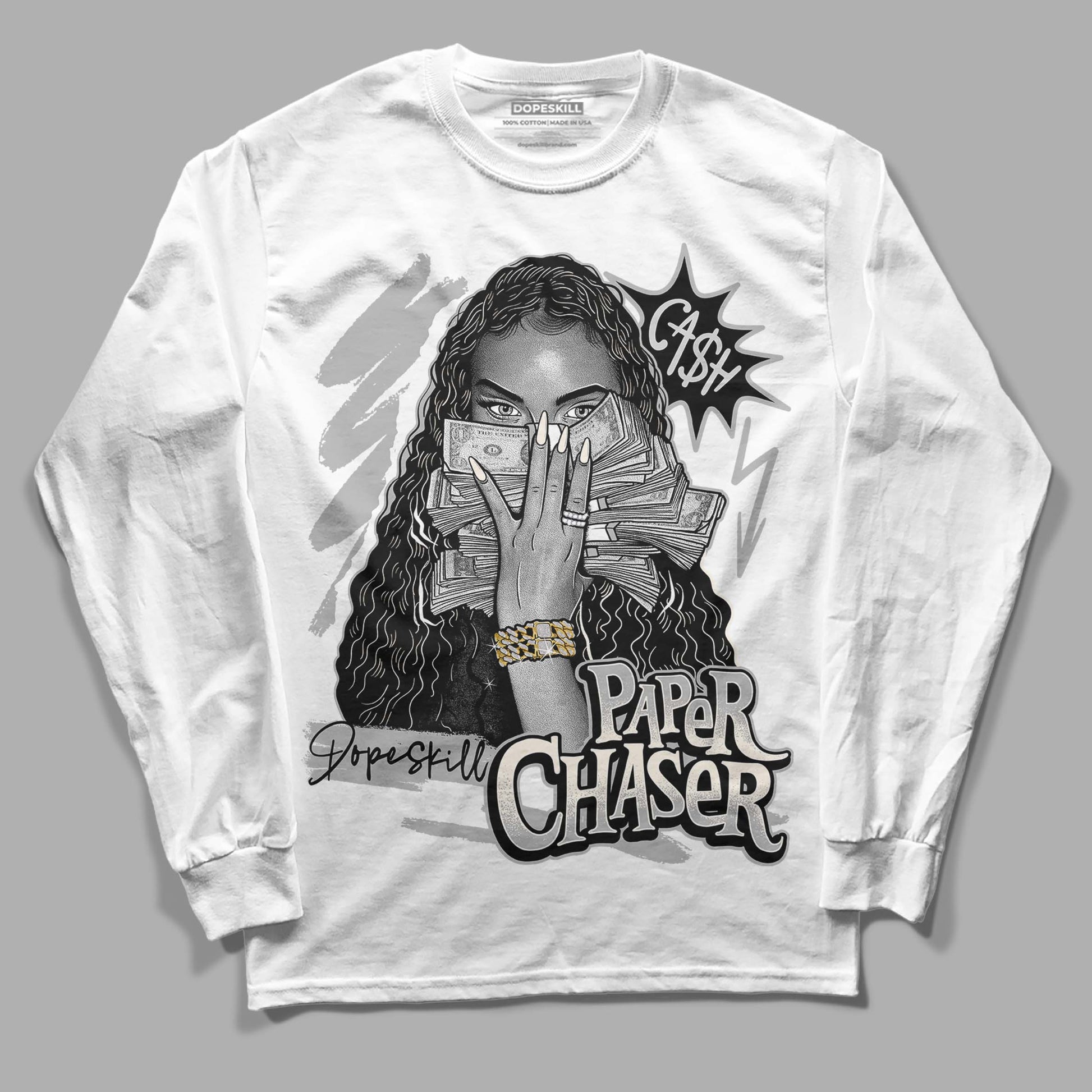 Jordan 3 “Off Noir” DopeSkill Long Sleeve T-Shirt NPC Graphic Streetwear - White