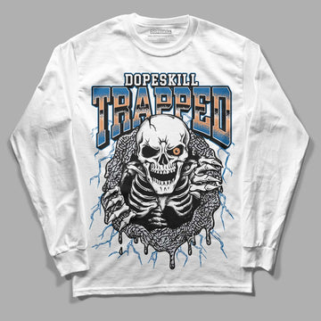 Jordan 3 Retro Wizards DopeSkill Long Sleeve T-Shirt Trapped Halloween Graphic Streetwear - White 