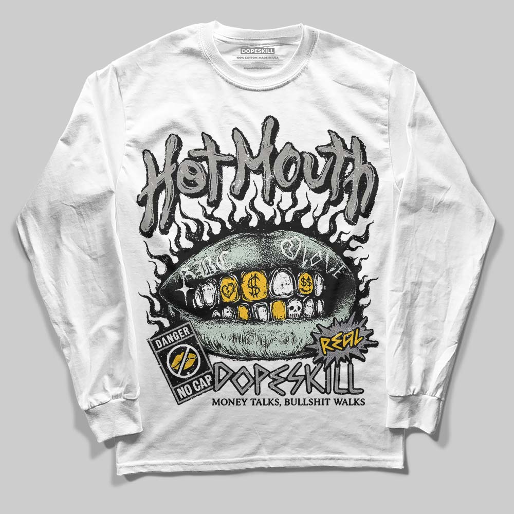 Jordan 1 Retro Low OG Year of the Snake (2025) DopeSkill Long Sleeve T-Shirt Hot Mouth Graphic Streetwear - White