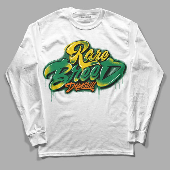 Green Sneakers DopeSkill Long Sleeve T-Shirt Rare Breed Type Graphic Streetwear - White 