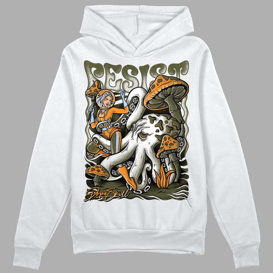 Jordan 5 "Olive" DopeSkill Hoodie Sweatshirt Resist Graphic Streetwear - White 