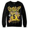 Jordan 4 Thunder DopeSkill Sweatshirt Money Bag Coming Up Graphic Streetwear - Black 