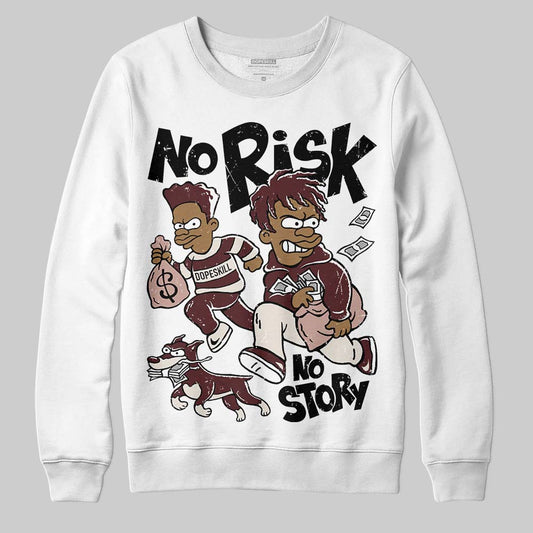 Jordan 11 “China” DopeSkill Sweatshirt No Risk No Story Graphic Streetwear - White