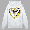 Jordan 4 Retro “Vivid Sulfur” DopeSkill Hoodie Sweatshirt Heart Jordan 4 Graphic Streetwear - White 