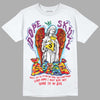 Jordan 1 Mid GS 'Six Championships' DopeSkill T-Shirt Angels Graphic Streetwear - White