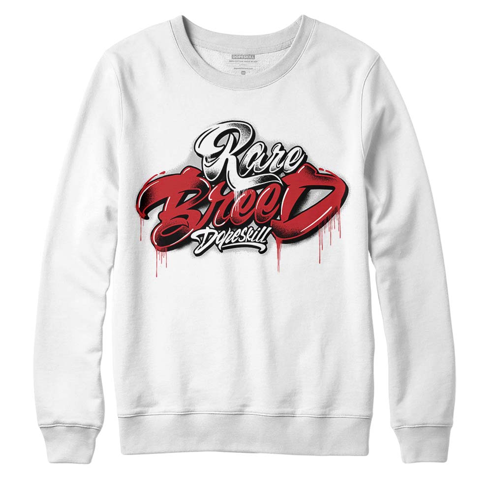 Jordan 12 “Red Taxi” DopeSkill Sweatshirt Rare Breed Type Graphic Streetwear - WHite