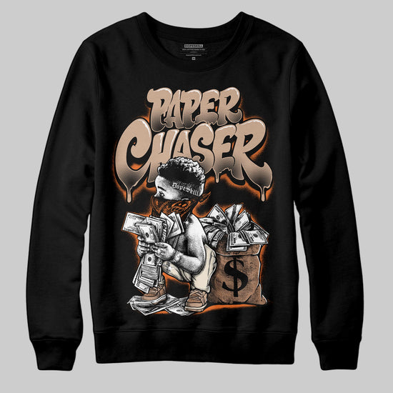 Jordan 4 Retro Cozy Girl DopeSkill Sweatshirt Paper Chaser Boy Graphic Streetwear - Black