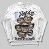 Awake NY x Jordan 5 Retro 'Black Racer Blue' DopeSkill Long Sleeve T-Shirt The Mouth With No Droughts Graphic Streetwear - White