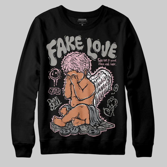 Air Max 95 OG “Pink Foam” DopeSkill Sweatshirt False Love Graphic Streetwear - Black