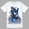 Jordan 3 "Midnight Navy" DopeSkill T-Shirt MOMM Bear Graphic Streetwear  - White 