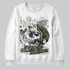 Jordan 3 “Medium Olive” aka “Family Affair” DopeSkill Sweatshirt Drip Season Graphic Streetwear - White