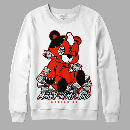 Jordan 6 Retro Toro Bravo DopeSkill Sweatshirt MOMM Bear Graphic Streetwear - White