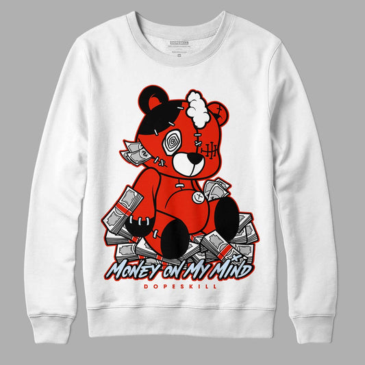 Jordan 6 Retro Toro Bravo DopeSkill Sweatshirt MOMM Bear Graphic Streetwear - White