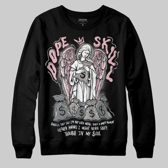 Air Max 95 OG “Pink Foam” DopeSkill Sweatshirt Angels Graphic Streetwear - black