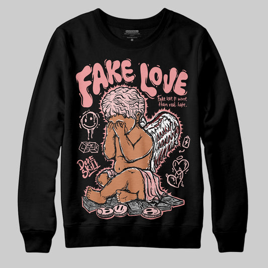 Jordan 3 Retro Valentine's Day Treat Yourself (2025) DopeSkill Sweatshirt False Love Graphic Streetwear - Black
