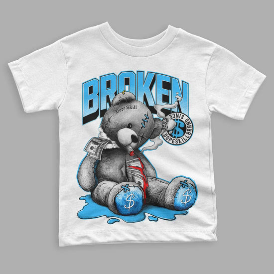 Jordan 1 High Retro OG “University Blue” DopeSkill Toddler Kids T-shirt Sick Bear Graphic Streetwear - White