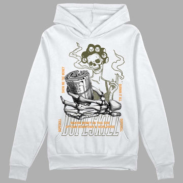 Jordan 5 "Olive" DopeSkill Hoodie Sweatshirt Show Me The Money Graphic Streetwear - White 