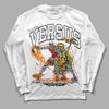 Jordan 4 Thunder DopeSkill Long Sleeve T-Shirt VERSUS Graphic Streetwear - White
