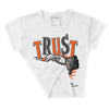 Orange Milk DopeSkill Women's Crop Top Trust No One Graphic