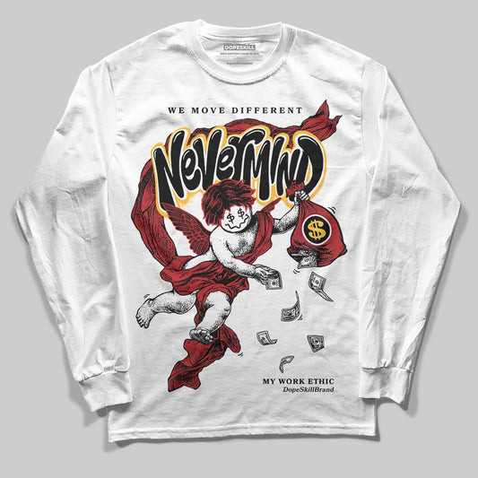 Jordan 14 Golf “Last Shot” DopeSkill Long Sleeve T-Shirt Nevermind Graphic Streetwear - White