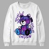 PURPLE Sneakers DopeSkill Sweatshirt Smile Through The Pain Graphic Streetwear - White 