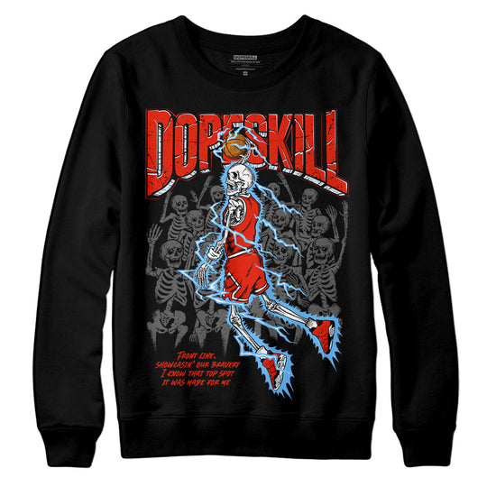 Jordan 6 Retro Toro Bravo DopeSkill Sweatshirt Thunder Dunk Graphic Streetwear - Black