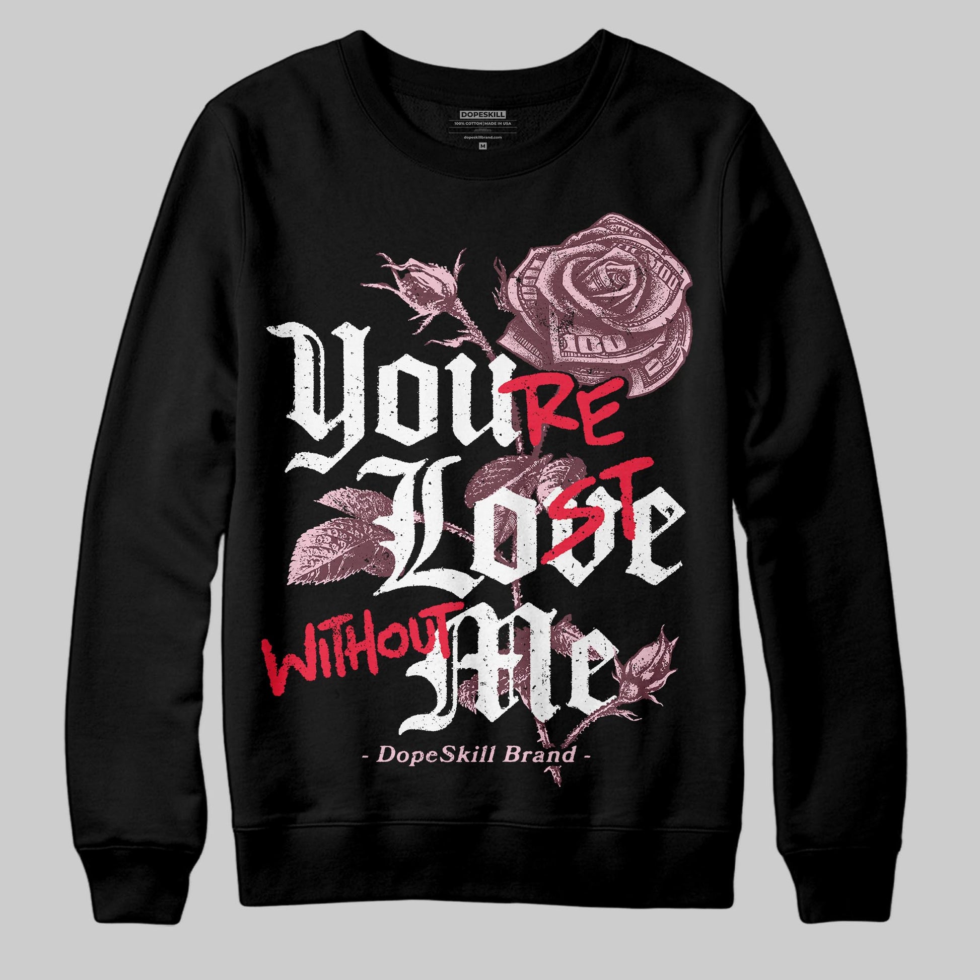Asics Gel-Cumulus 16 "Port Royal" DopeSkill Sweatshirt You’re Lost Without Me Graphic Streetwear - Black