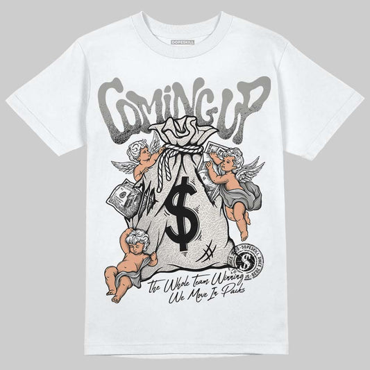 Jordan 3 Retro Pure Money DopeSkill T-Shirt Money Bag Coming Up Graphic Streetwear - White 