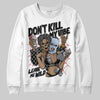 Jordan 5 Retro OG Black Metallic Reimagined DopeSkill Sweatshirt Don't Kill My Vibe Graphic Streetwear - White