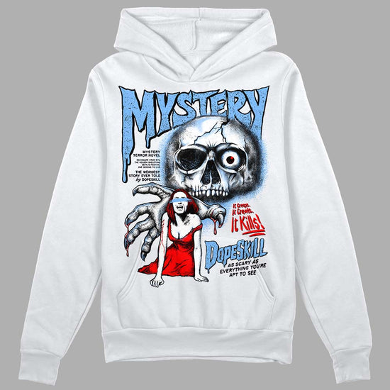 Jordan 9 Powder Blue DopeSkill Hoodie Sweatshirt Mystery Ghostly Grasp Graphic Streetwear - White 