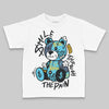 Jordan 11 Retro Gamma Blue (2025) DopeSkill Toddler Kids T-shirt Smile Through The Pain Graphic Streetwear - White 