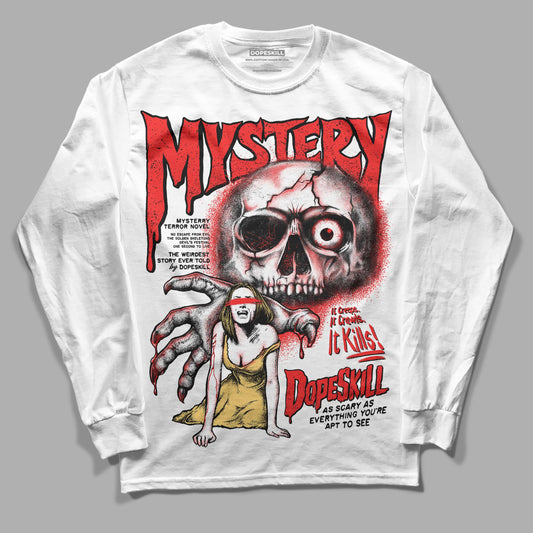 Jordan 5 "Dunk On Mars" DopeSkill Long Sleeve T-Shirt Mystery Ghostly Grasp Graphic Streetwear - White