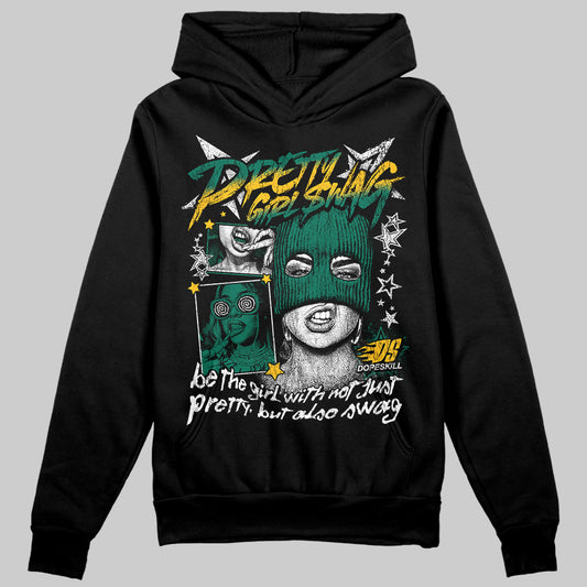 Jordan 4 Retro Oxidized Green DopeSkill Hoodie Sweatshirt Pretty Girl Swag Graphic Streetwear - Black