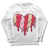 Dunk Low PRM Bacon DopeSkill Long Sleeve T-Shirt Slime Drip Heart Graphic Streetwear - White