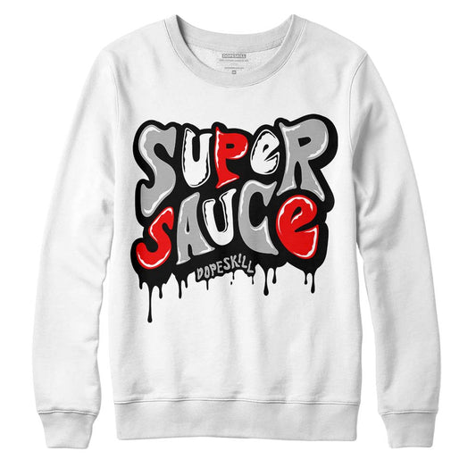 Jordan 1 Low OG “Shadow” DopeSkill Sweatshirt Super Sauce Graphic Streetwear - White