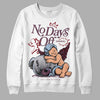 Jordan 5 Retro Burgundy (2023) DopeSkill Sweatshirt New No Days Off Graphic Streetwear - White