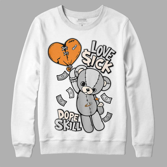 Dunk Low Cool Grey DopeSkill Sweatshirt Love Sick Graphic Streetwear - White