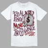 Jordan 5 Retro Burgundy (2023) DopeSkill T-Shirt Real Ones Move In Silence Graphic Streetwear - White