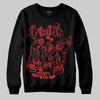 Jordan 12 Retro Flu Game (2025) DopeSkill Sweatshirt Real Y2K Players Graphic Streetwear - Black