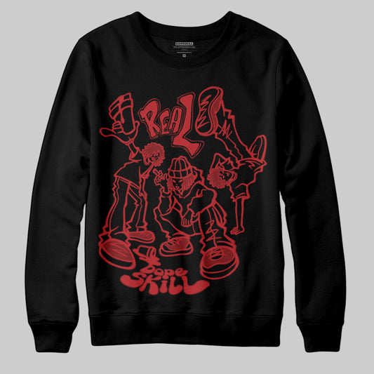 Jordan 12 Retro Flu Game (2025) DopeSkill Sweatshirt Real Y2K Players Graphic Streetwear - Black