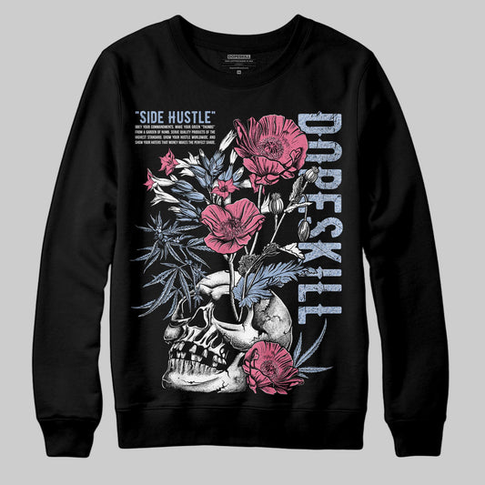 Jordan 3 GS “Cobalt Bliss” DopeSkill Sweatshirt Side Hustle Graphic Streetwear - Black