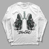 Jordan 3 "Green Glow" DopeSkill Long Sleeve T-Shirt Breathe Graphic Streetwear - White 