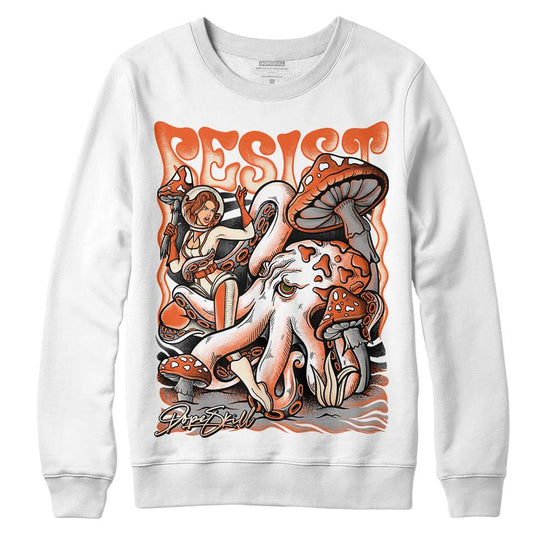 Jordan 3 Georgia Peach DopeSkill Sweatshirt Resist Graphic Streetwear - White 