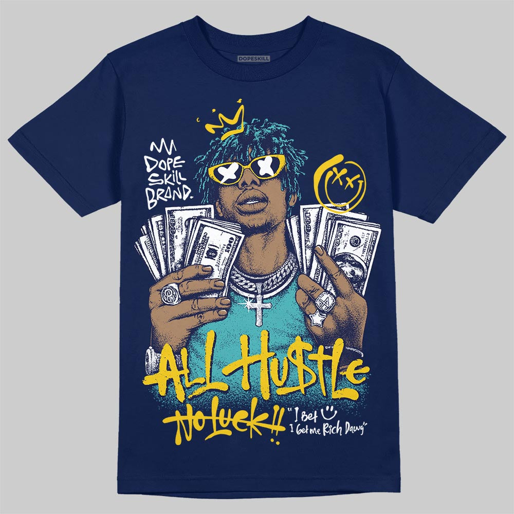 Ja 3 'Murray State' DopeSkill T-Shirt All Hustle No Luck Graphic Streetwear