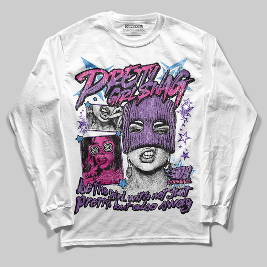 PURPLE Sneakers DopeSkill Long Sleeve T-Shirt Pretty Girl Swag Graphic Streetwear - White