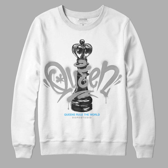 Dunk Low ‘Pure Platinum’ DopeSkill Sweatshirt Queen Chess Graphic Streetwear - White