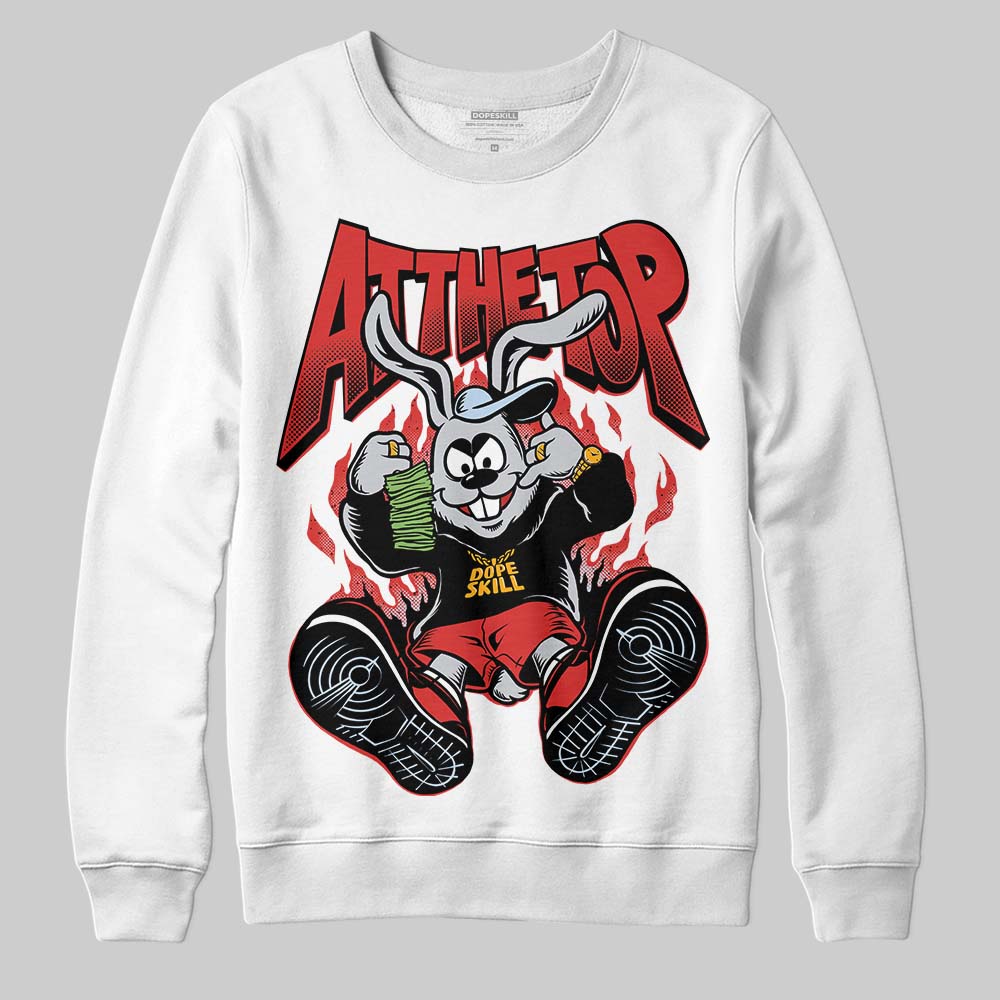 Jordan 6 “Reverse Infrared” DopeSkill Sweatshirt At The Top Graphic Streetwear - White 